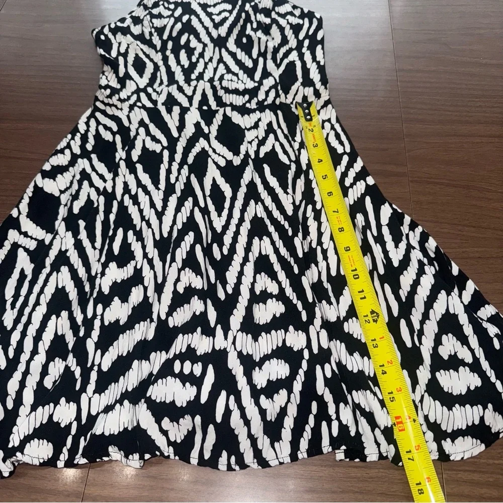 Aeropostale Dress Womens S Abstract‎ Tribal Fit & Flare Smocked Sundress Halter